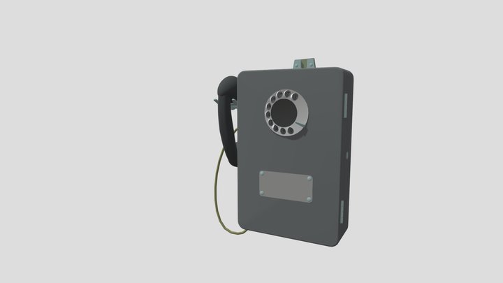 Таксофон АМТ-69 3D Model