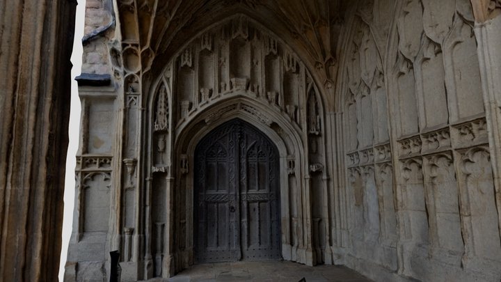 Former Cloisters door, Tewkesbury Abbey 3D Model