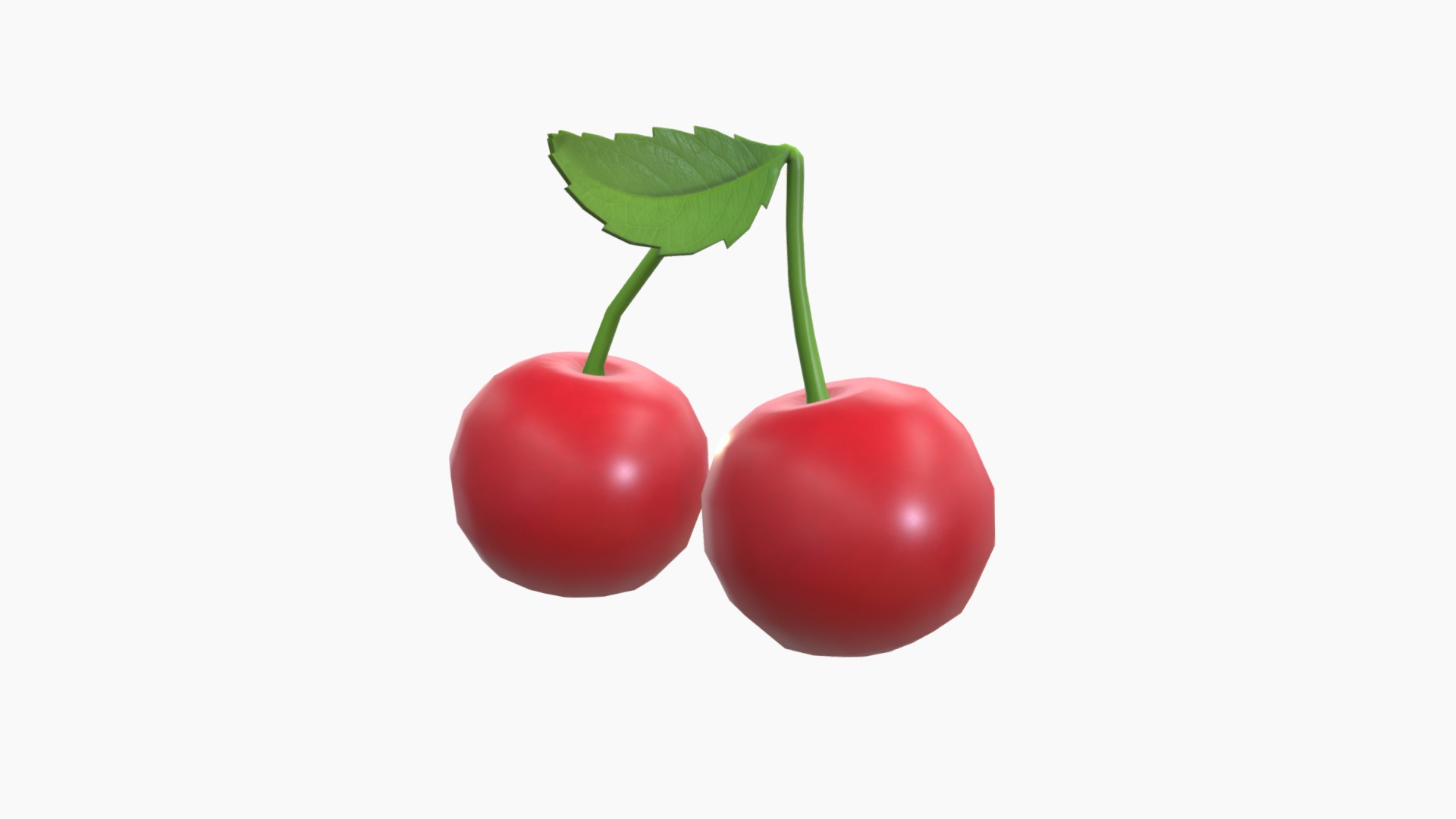 3D model Cherry - This is a 3D model of the Cherry. The 3D model is about a couple of cherries.
