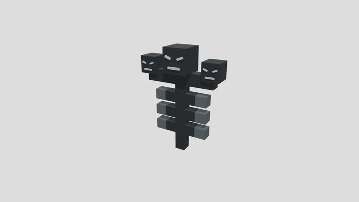 Minecraft Wither 3D Model