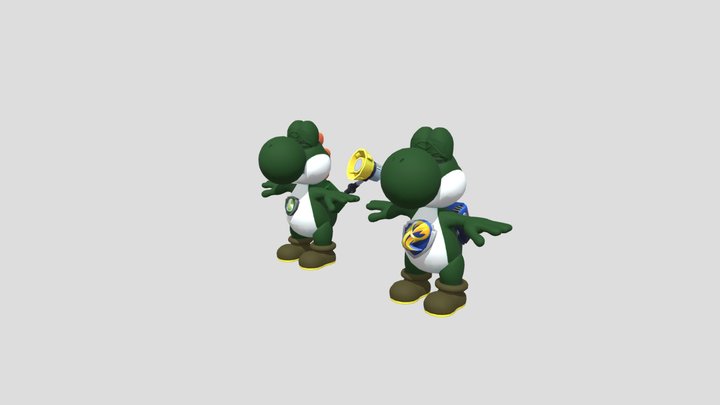 Paw Patrol Style Yoshi (Unused Character) skins 3D Model