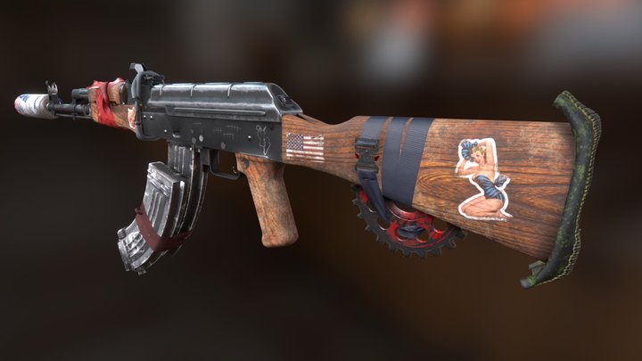 AK-47 Final 3D Model