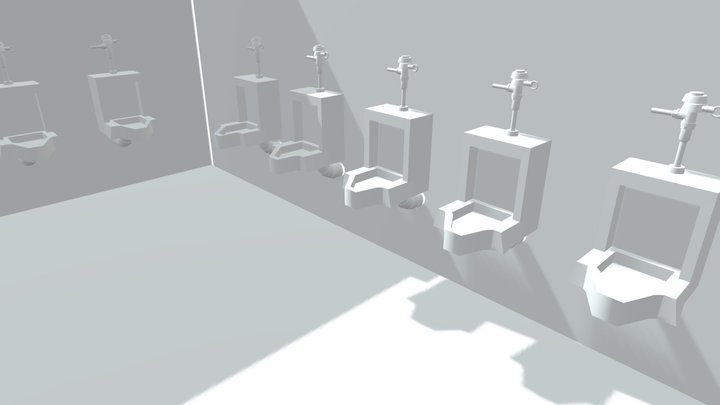 Toilet room 3D 3D Model