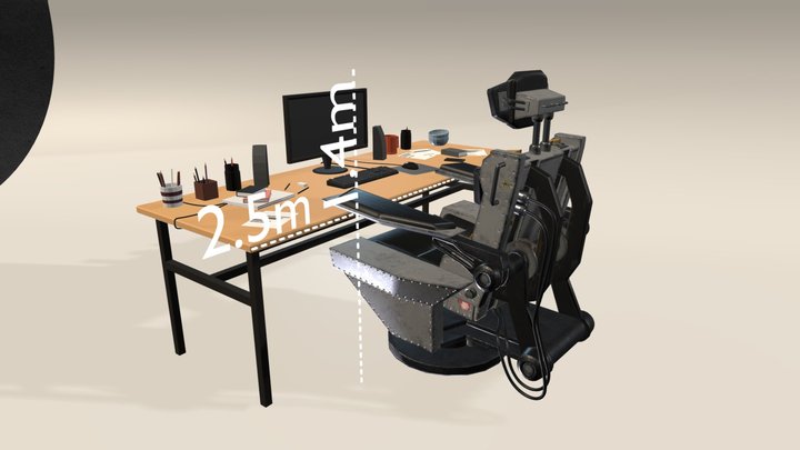 Chair Gaming 4 3D Model