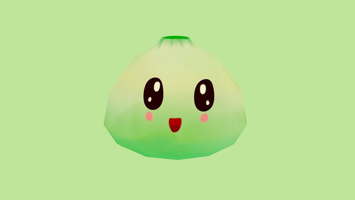 cute onion 3D Model