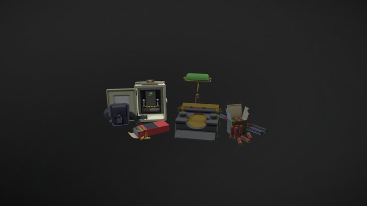 Resident Evil 2 Props (Draft Punk) 3D Model