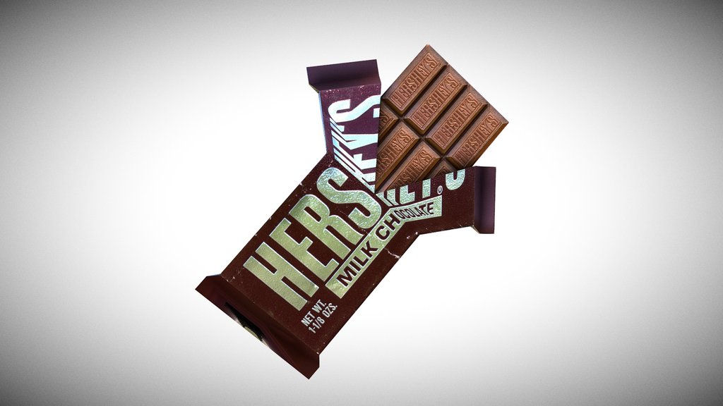 Hershey's Chocolate Bar Unwrapped