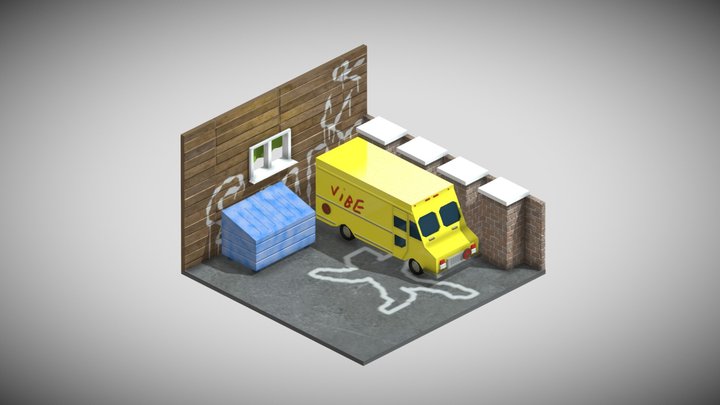 Trash Corner 3D Model