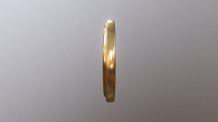 Coin- Battery Basemesh 3D Model