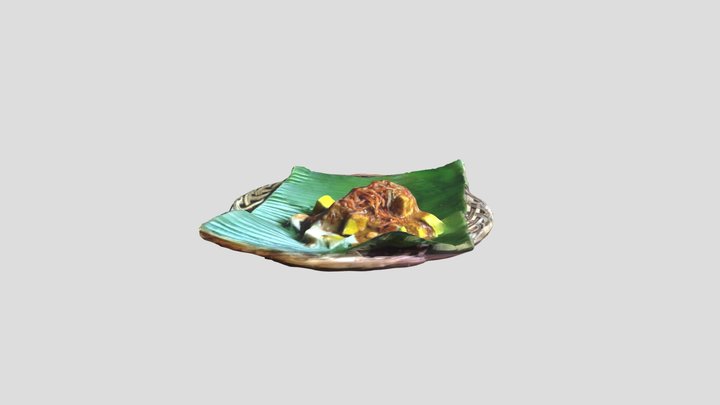 Kupat Tahu (Indonesian vegan Food) 3D Model