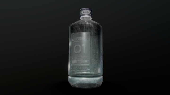 Glass Bottle 01 3D Model