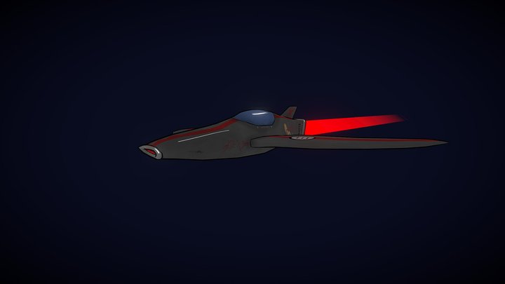 Glider3000 Spaceship 3D Model