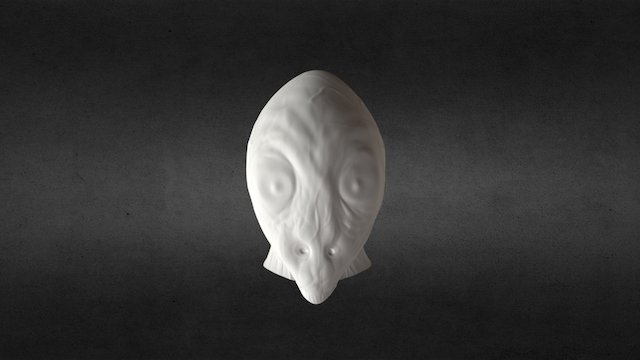 Alien Bird (Sculpted) 3D Model