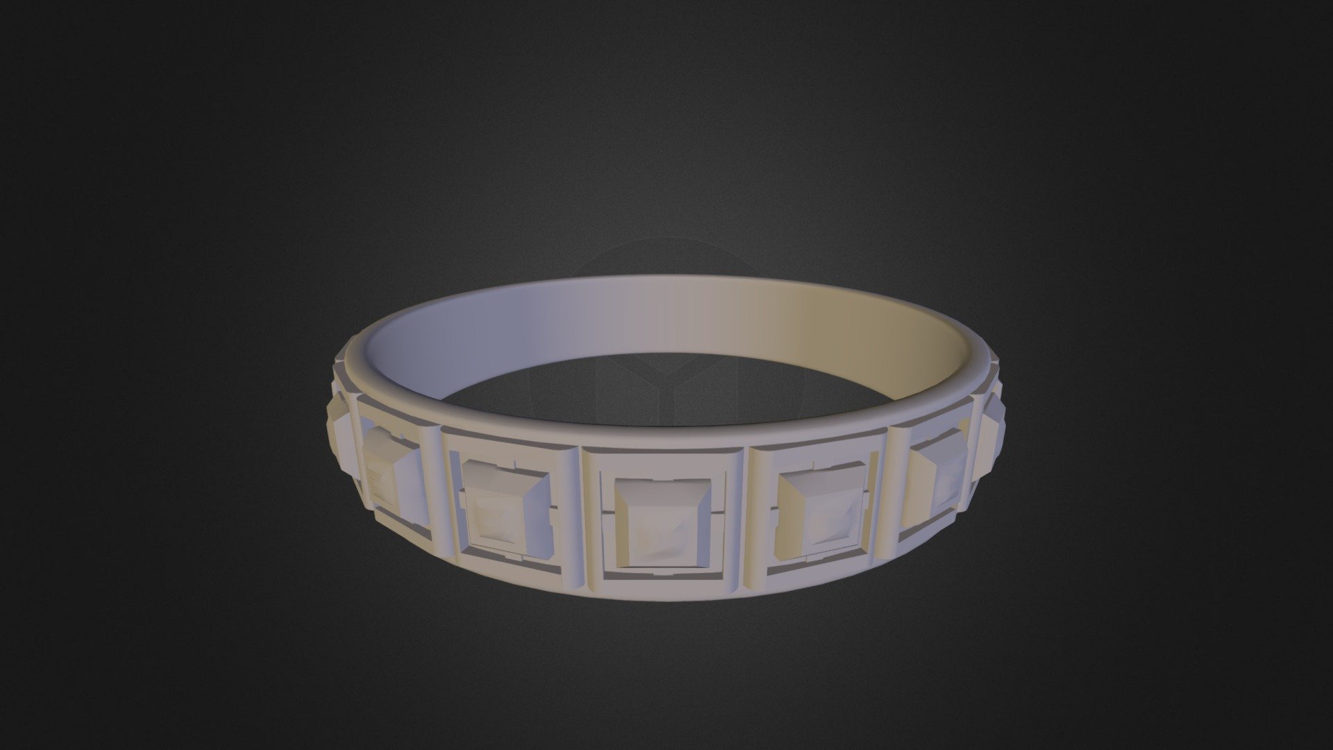 3D Print Ring Square Style 