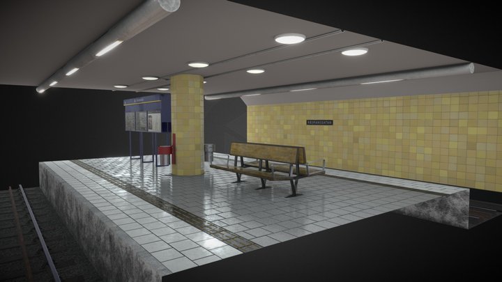 subway station - rådmansgatan 3D Model