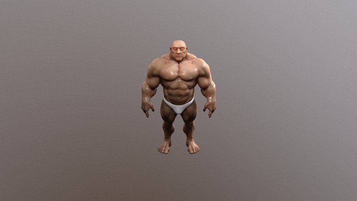 Super Human Rigged 3D Model