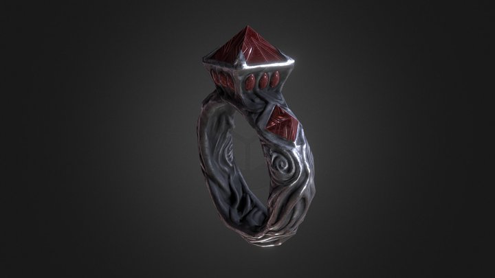 Skywind Heart Ring 3D Model