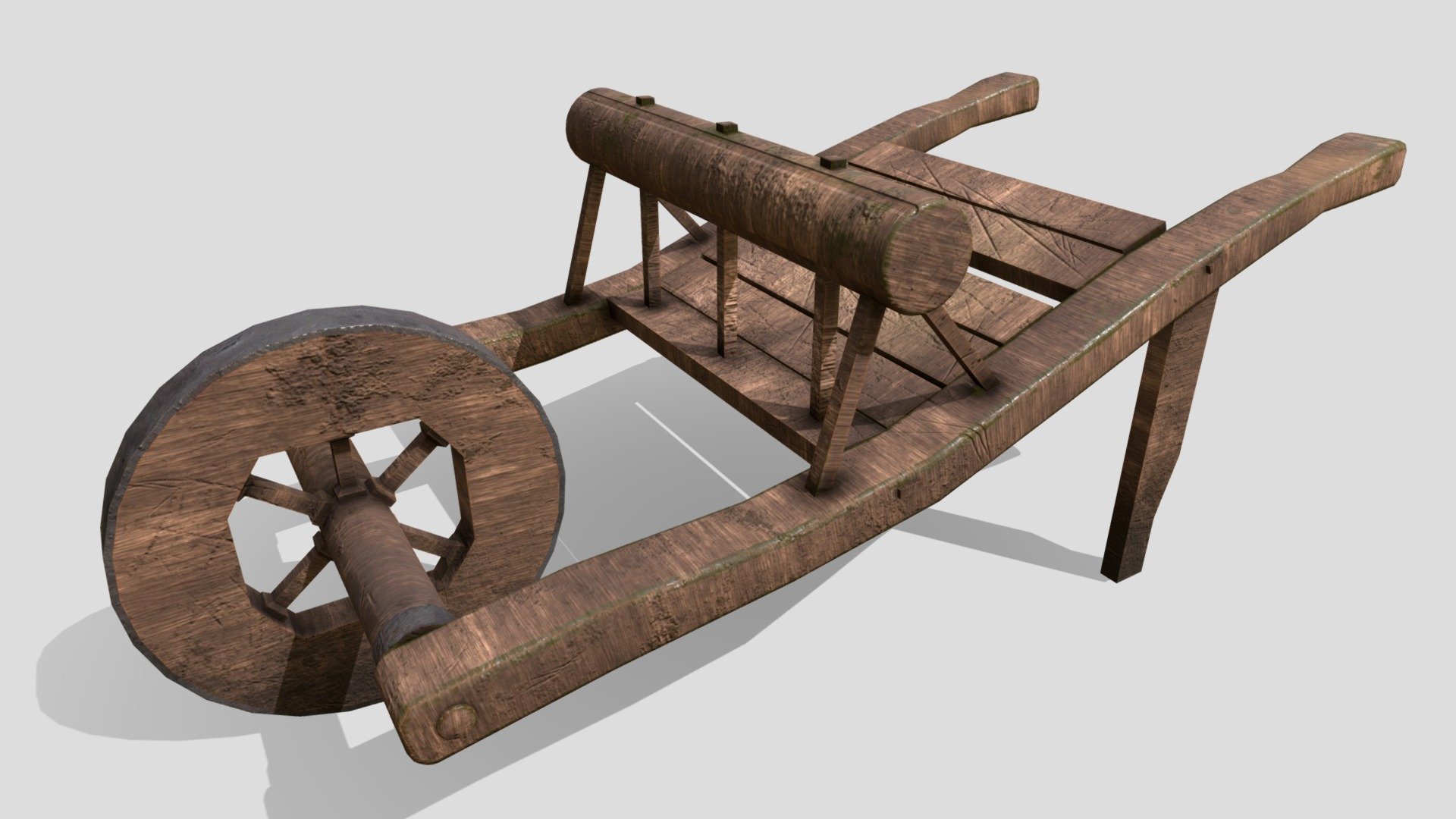 Medieval Wheel Barrow - Download Free 3D model by Glowbox 3D ...