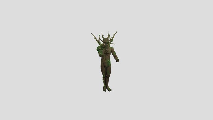 Treedeer Posed 3D Model