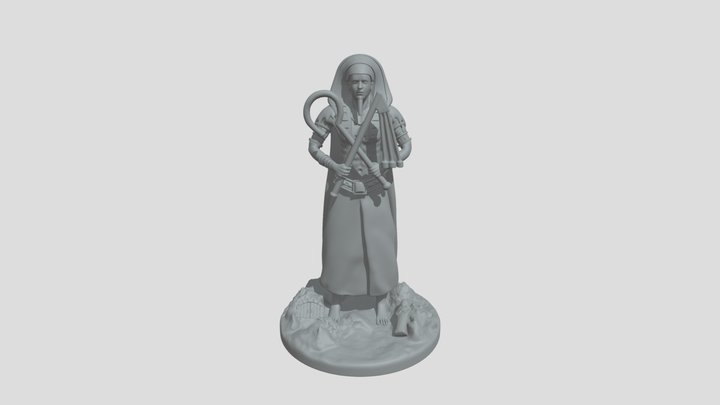 God Osiris Miniature Print 3D Model