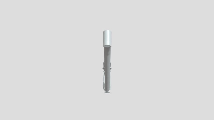 Bicycle frame with 'Absolute' text 3D Model