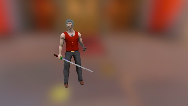 Demon Hunter 3D Model