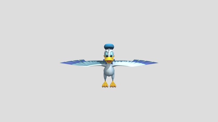 Donald Duck Pride Lands 3D Model