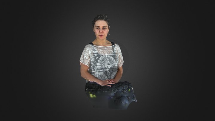 Sitting Female 3 – Kostenloses 3D-Modell STL