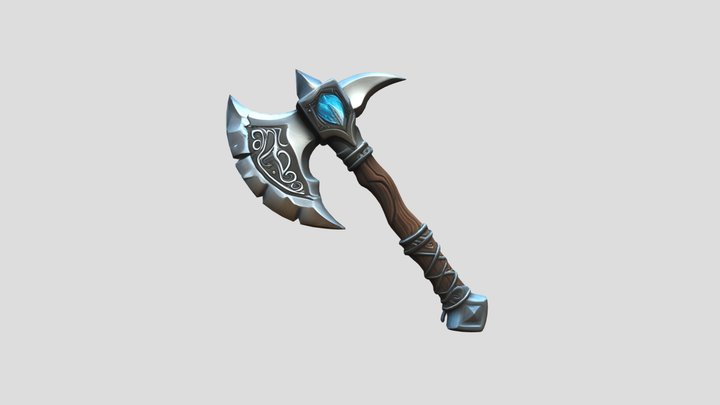 Стилізована Бойова Сокира – Free 3D Model STL