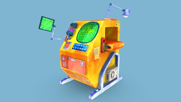 Machinery - Ghibli style shader 3D Model