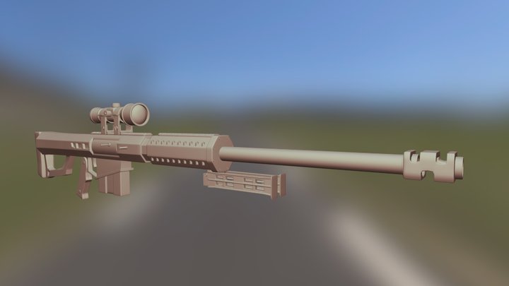 Fortnite Heavy Sniper Fanart 3D Model