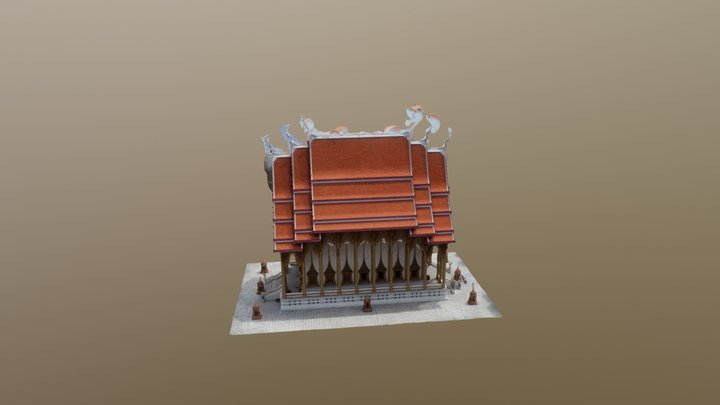 Test Temple All Simplified 3d Mesh 3D Model