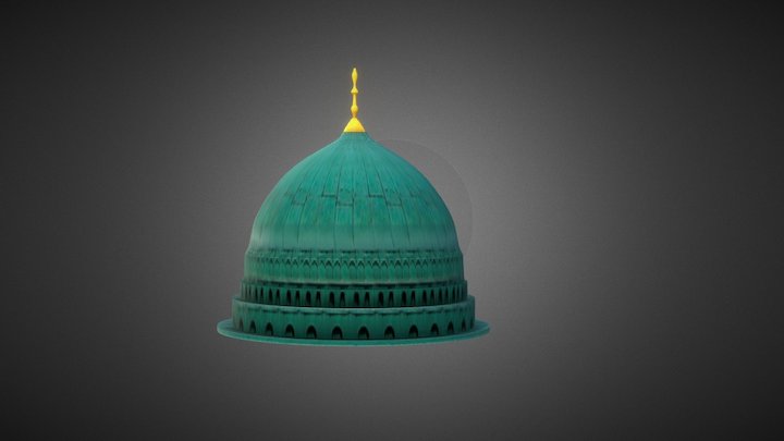 قبة قبر النبي محمد ص 3D Model