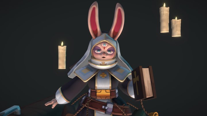 Bunny Nun 3D Model