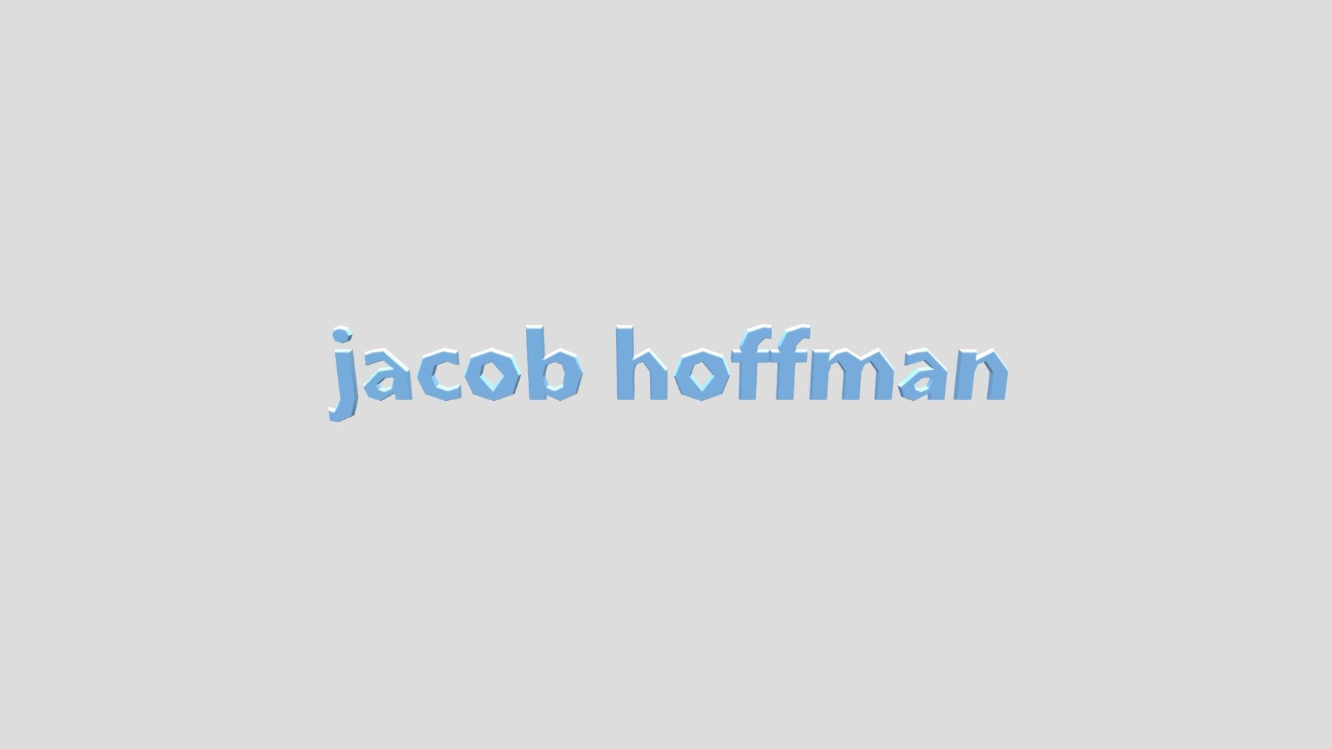 HoffmanJacobSignature - Download Free 3D model by jacohoffmo [32f12a7 ...