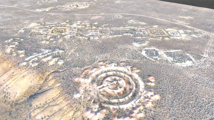 080 - Тагискен І-ІІ погребальные комплекс (2) 3D Model