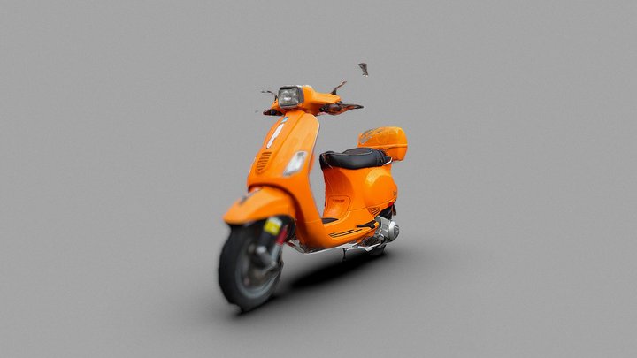 Orange Vespa