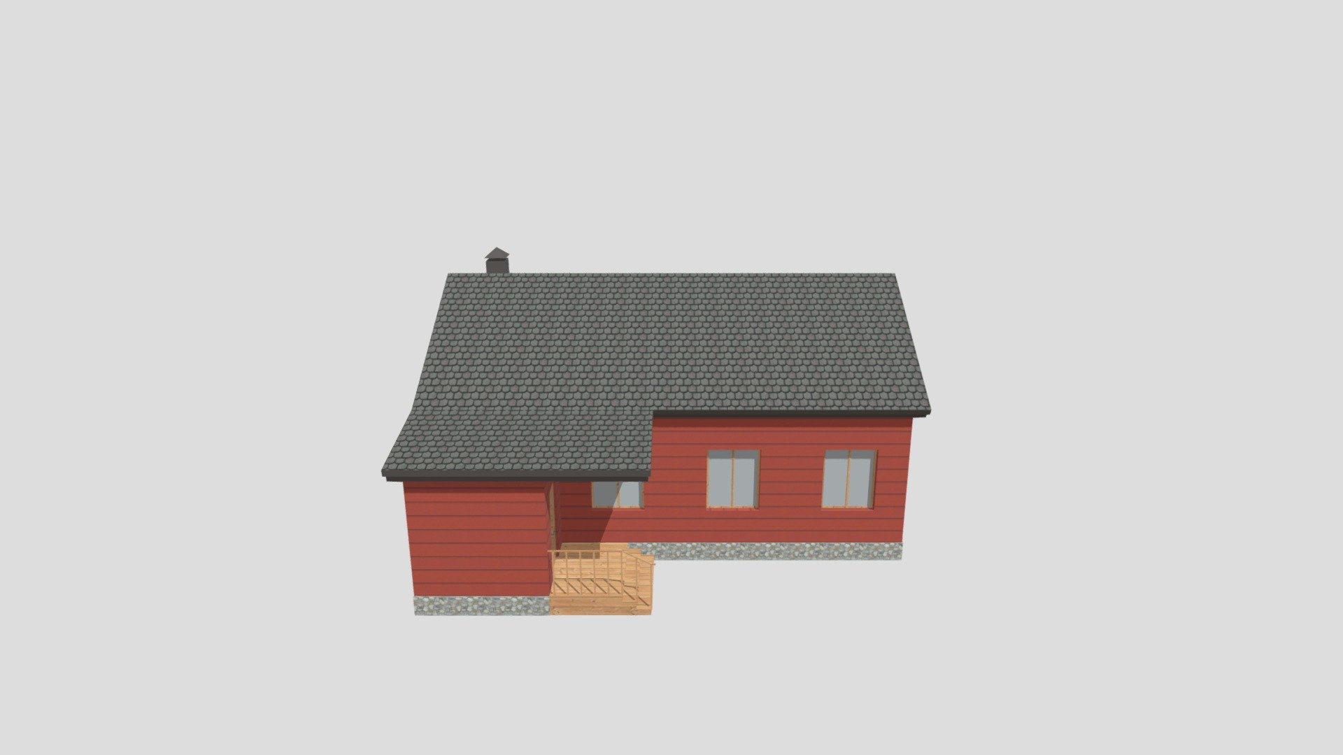 Low Poly Red House