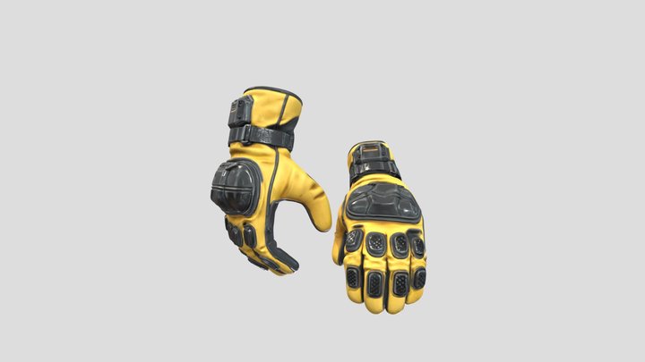Futuristic Cyberpunk Gloves – Modelo 3D gratuito STL