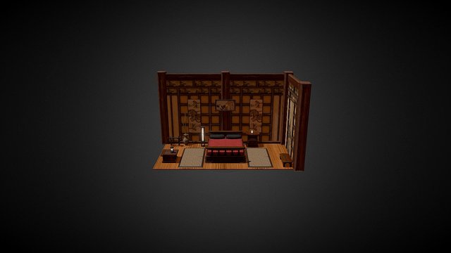 Modular Japanese Room 3D Model