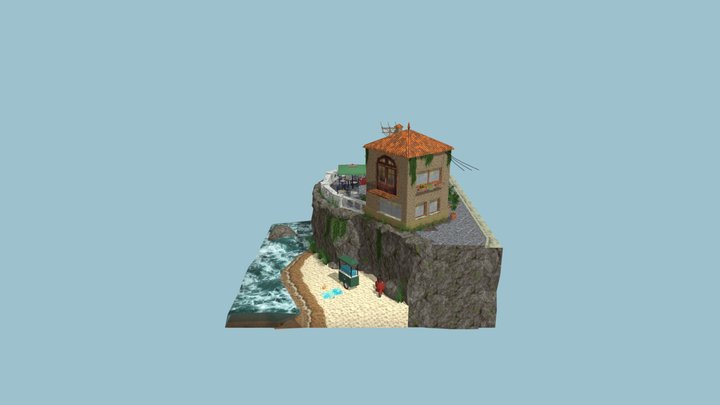 DAE Diorama - By the ocean 3D Model