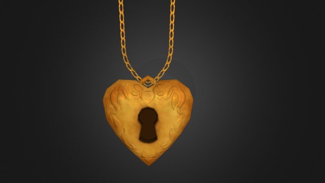 Chara's Locket 3D Model