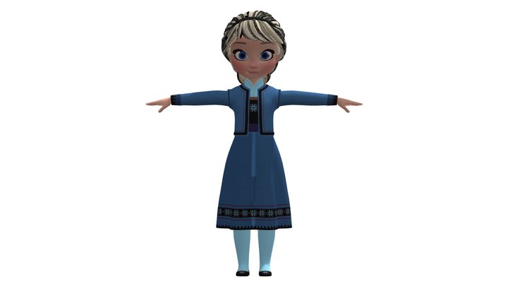 Elsa 3D Model 3D Model