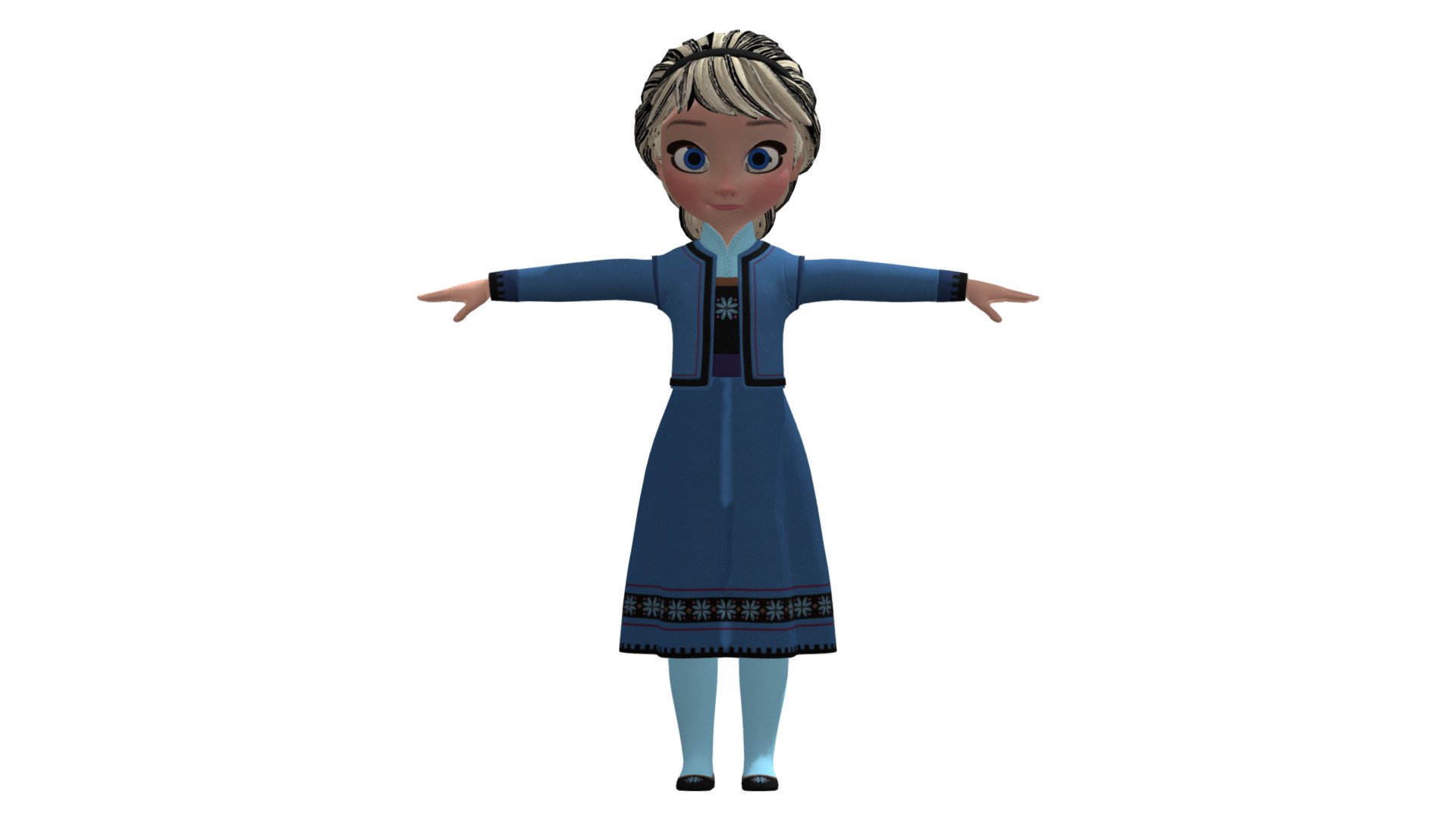 Elsa 3D Model - 3D Model By Markabi [32f768f] - Sketchfab