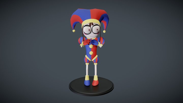 Pomni from The Amazing Digital Circus 3D Model