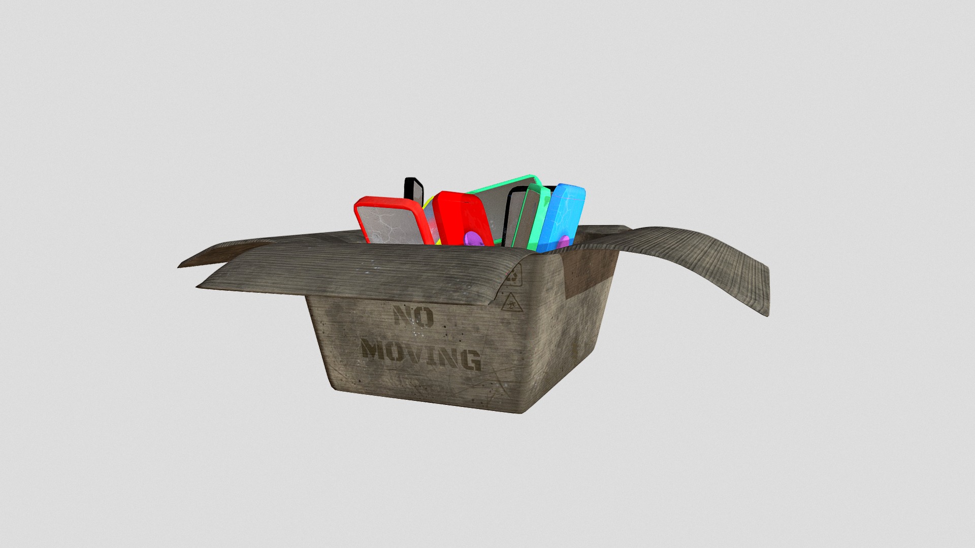 3D model Box - This is a 3D model of the Box. The 3D model is about a small wooden model of a dragon.