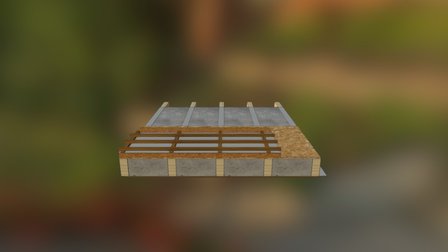 Celulosa insuflada + corcho 3D Model