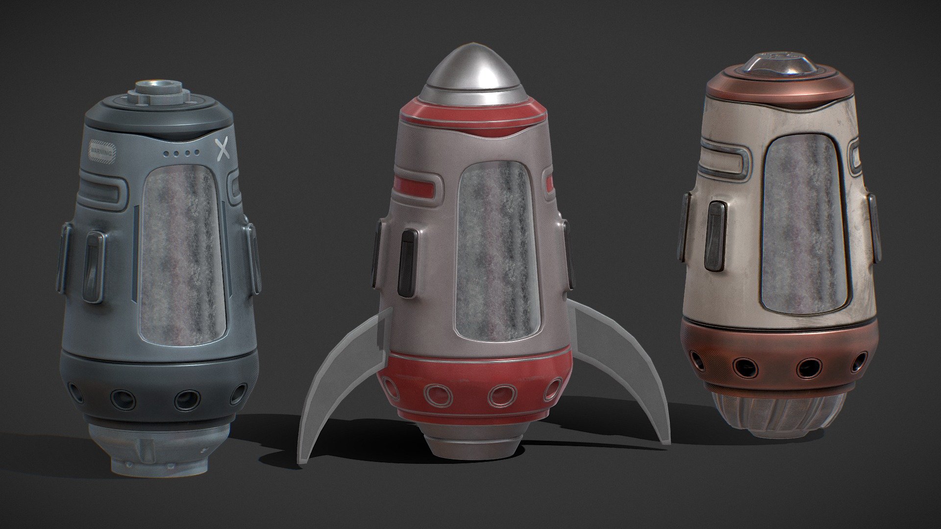 Sci-Fi Pod Collection - Buy Royalty Free 3D model by arloopa [32f962c ...