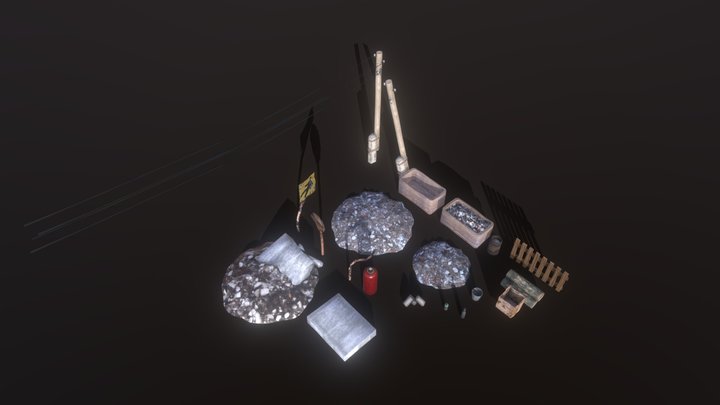 Post-Apocalyptic objects 3D Model