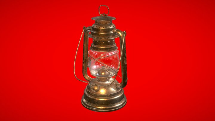 old lantern 3D Model